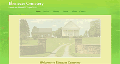 Desktop Screenshot of ebenezercemetery.org