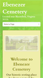 Mobile Screenshot of ebenezercemetery.org